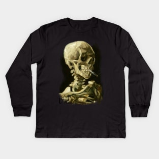 Smoking Cadaver - Vincent Van Gogh: Kids Long Sleeve T-Shirt